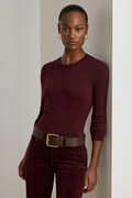 Lauren Ralph Lauren sweter damski kolor bordowy lekki 200919114