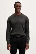 BOSS sweter wełniany męski kolor szary lekki 50468239