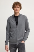 BOSS cardigan din lana culoarea gri