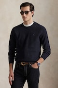 Bavlněný svetr Polo Ralph Lauren tmavomodrá barva, lehký, 710918163