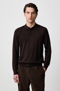 Michael Kors sweter męski z wełny merino brązowy CF260727AP