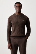 Gant sweter męski bawełniany brązowy 8050601