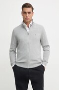 Kardigan s primjesom kašmira Tommy Hilfiger boja: siva