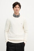 Бавовняний светр Tommy Hilfiger колір білий легкий MW0MW33132