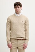 Tommy Hilfiger sweter męski bawełniany beżowy MW0MW33132