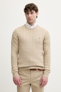 Tommy Hilfiger sweter męski bawełniany beżowy MW0MW33132