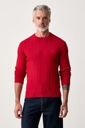 Tommy Hilfiger sweter męski bawełniany czerwony MW0MW33132