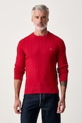 Tommy Hilfiger sweter męski bawełniany czerwony MW0MW33132