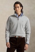 Bavlněná mikina Polo Ralph Lauren šedá barva, melanžová