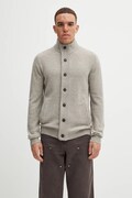 Barbour wool cardigan gray color