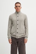 Barbour wool cardigan gray color