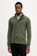 Barbour kardigan wełniany kolor zielony