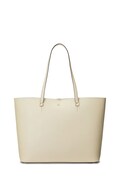 Lauren Ralph Lauren torebka skórzana kolor beżowy 431911655