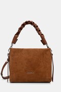 Coccinelle чанта crossbody дамска от велур кафява E1 P6P 58 01 01
