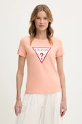 Guess t-shirt bawełniany kolor różowy