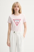 Guess t-shirt bawełniany damski kolor różowy W1YI1B I3Z14