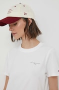 Μπλουζάκι Tommy Hilfiger χρώμα: μπεζ