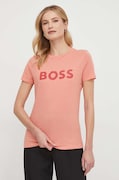 BOSS Orange tricou din bumbac BOSS ORANGE femei, culoarea portocaliu, 50501139