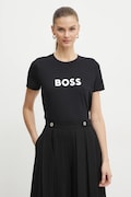 BOSS Orange tricou din bumbac BOSS ORANGE femei, culoarea negru, 50501139