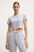 Велюрова футболка Guess COUTURE колір фіолетовий V3BI01 KBXI2