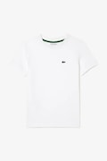 Lacoste t-shirt bawełniany dziecięcy kolor biały gładki TJ1122