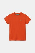 Lacoste t-shirt bawełniany dziecięcy kolor pomarańczowy gładki TJ1122