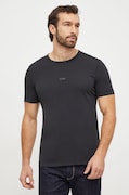BOSS Orange tricou din bumbac BOSS ORANGE barbati, culoarea negru, neted, 50502173