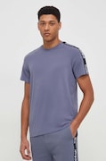 HUGO t-shirt lounge kolor niebieski z aplikacją 50504270