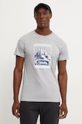 Columbia t-shirt bawełniany CSC Seasonal Logo męski kolor szary z nadrukiem 1991036