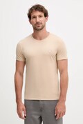 Guess t-shirt męski kolor beżowy gładki M2YI24 J1314