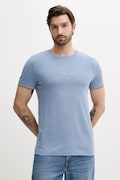 Tommy Hilfiger tricou din bumbac culoarea bleumarin, cu imprimeu, MW0MW32584