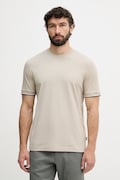 BOSS T-shirt basic męski bawełniany Thompson 04 beżowy 50501097