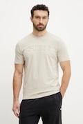 Tričko Guess ALPHY pánske, béžová farba, s nášivkou, Z2YI11 J1314