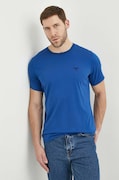 Barbour t-shirt bawełniany kolor niebieski gładki MTS0331