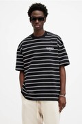 AllSaints tricou din bumbac UNDERGROUND STRIPE S modelator