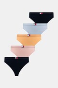 Tommy Hilfiger chiloți g-string de femei din bumbac cu elastan pachet de 5 multicolori UW0UW05642