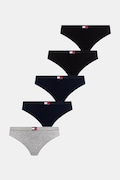 Tommy Hilfiger tangá dámske bavlnené s elastanom 5-pak tmavomodré UW0UW05642