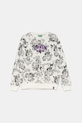United Colors of Benetton hanorac de bumbac pentru copii culoarea alb, modelator, 3IIMC10MH