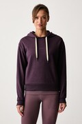 BOSS bluza lounge damska CP Stripe Hoodie fioletowa 50524760