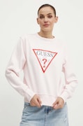 Кофта Guess жіноча колір рожевий з принтом W2YQ16 KBA11
