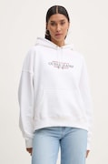 Кофта Guess Jeans колір білий з капюшоном з аплікацією W4YQ15 KC811