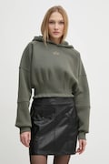 Alpha Industries bluza femei, culoarea verde, cu glugă, cu imprimeu, 148041