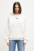 The North Face sweatshirt Essential Hoodie women's beige color hooded smooth NF0A89ENQLI1