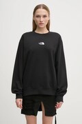 The North Face bluza Essential Crew damska kolor czarny z aplikacją NF0A89EPJK31