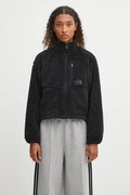 Поларен суичър The North Face TNF Extreme Pile Pullover в черно с изчистен дизайн NF0A88ZCJK31