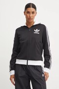 Dukserica adidas Originals Adicolor za žene, boja: crna, s uzorkom, IW3174