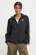 Куртка adidas Originals Woven Tracktop жіноча колір чорний перехідна oversize JD5331