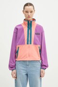 Dukserica od flisa Columbia Backbowl II FZ Fleece boja: ljubičasta, s uzorkom, 2092163