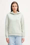 Mikina Tommy Jeans dámská, zelená barva, s kapucí, hladká, DW0DW19958