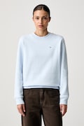 Tommy Jeans mikina dámská s bavlnou modrá DW0DW19959